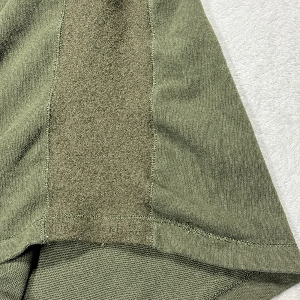 Polo Ralph Lauren Olive Green Cotton Wool Blend Quarter Zip Pullover Mens Size L